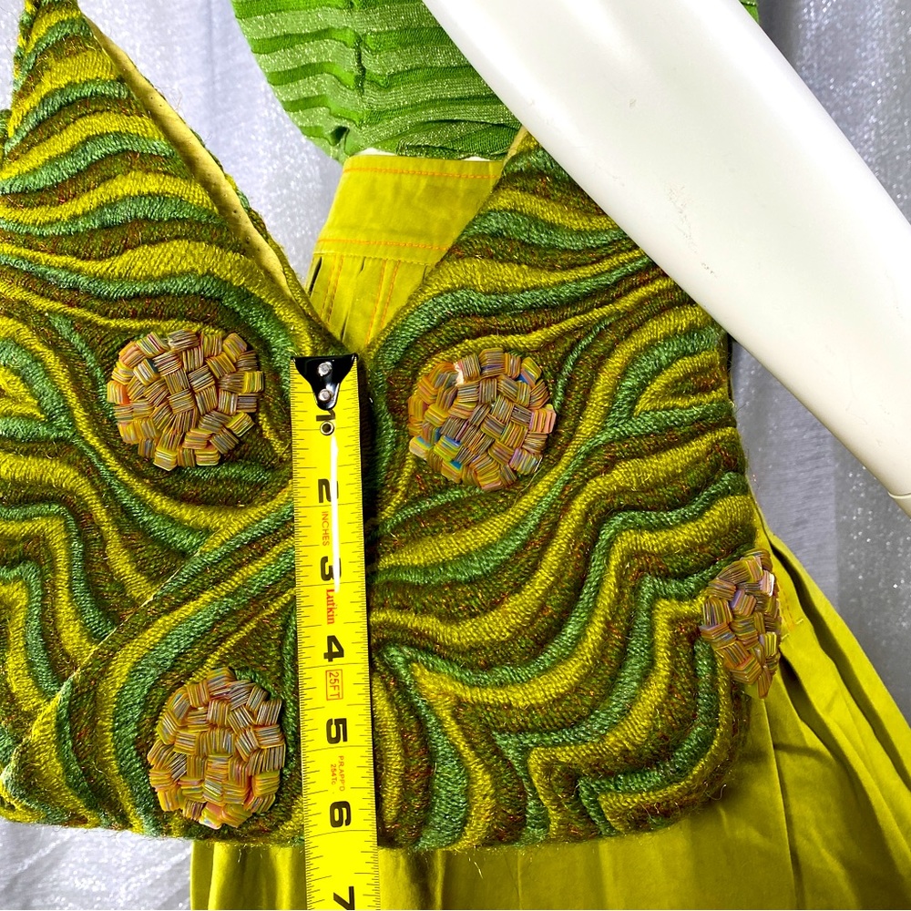 ✨HP✨VINTAGE PRISTINE Textured Intricate Embroidery Circles of Tight Media Bag - Picture 14 of 17